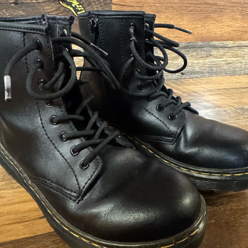 Kids' Dr. Martens Zavala Combat Lace Up Boot.